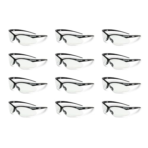 Jackson Safety SG Safety Glasses – Eye Protection for Men and Women – ANSI Z87.1 (Pack of 12)