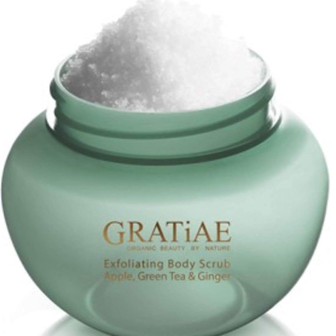 Gratiae Organic Exfoliating Salt Scrub Apple Green Tea and Ginger 105 Fl oz