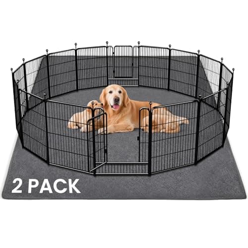 2 Pack Extra Large Washable Pee Pads for Dogs 72x72 Reusable Dog Mat for Floor NonSlip Waterproof Pee Pads for Dogs Fast Absorbent Pet Whelping Pads Puppy Playpen Mat for Incontinence Housebreak