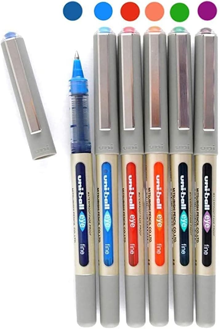 uni-ball EYE Fine Multicolor Rollerball Pen Set