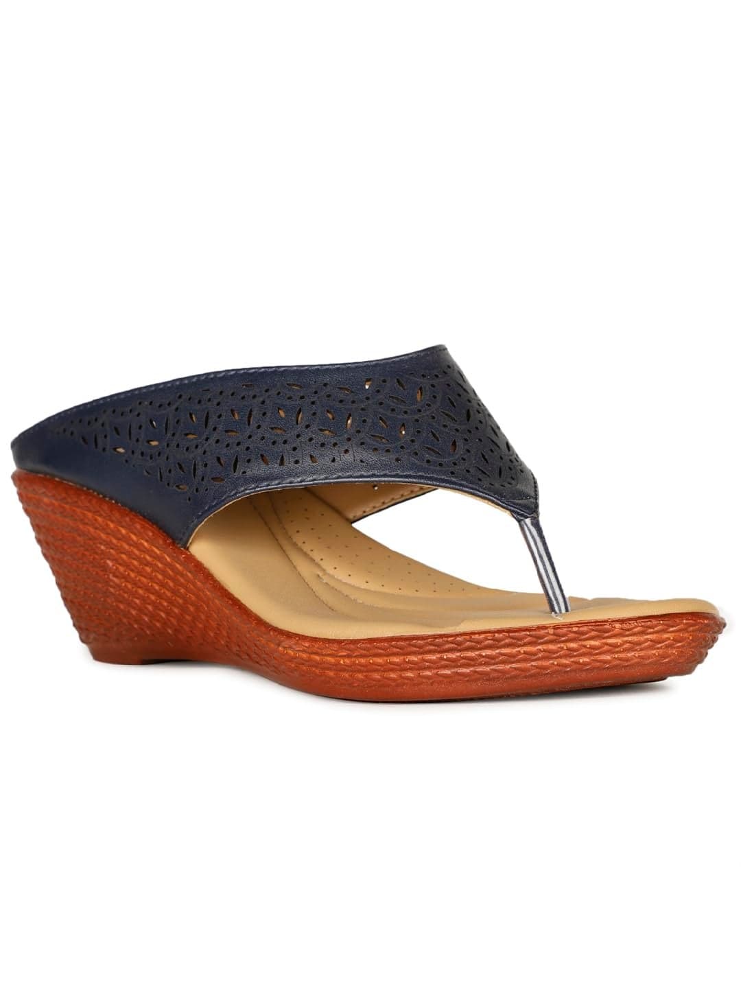 Bata Femina-Comf E Women's Blue Heels - 5 UK (6719349)