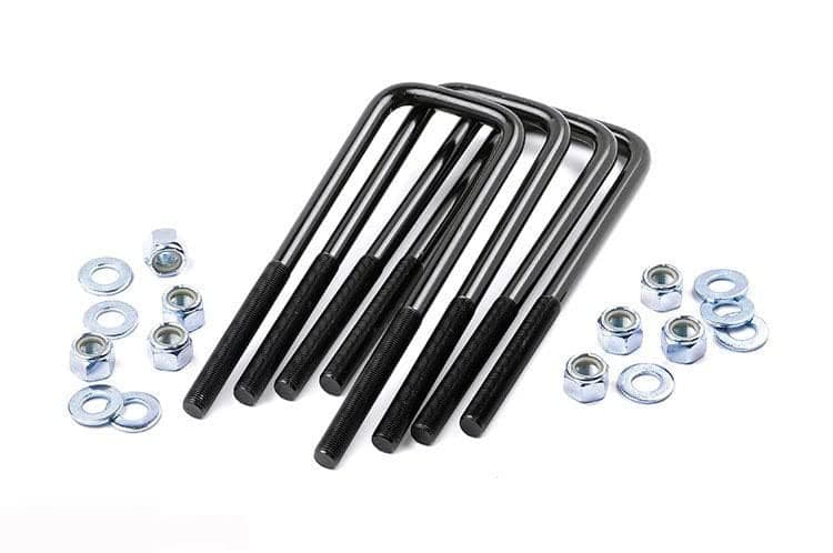 Rough Country 9/16" Square Suspension U-Bolts | 9/16 x 2.5 x 10.5-7652
