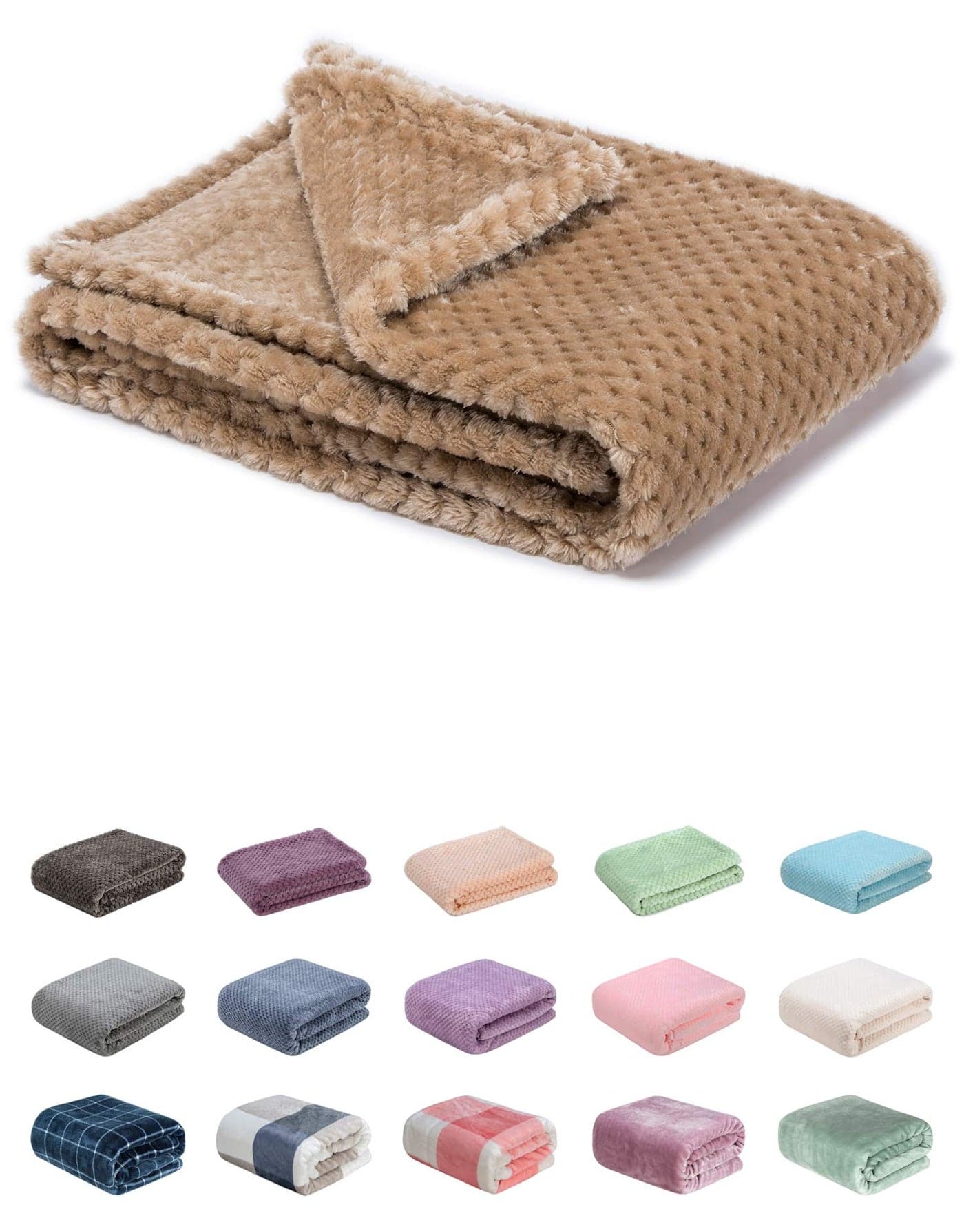 Fuzzy Blanket or Fluffy Blanket for Baby Soft Warm Cozy Coral Fleece Toddler Infant or Newborn Receiving Blanket for Crib Stroller Travel Decorative 28Wx40L XSCoffee