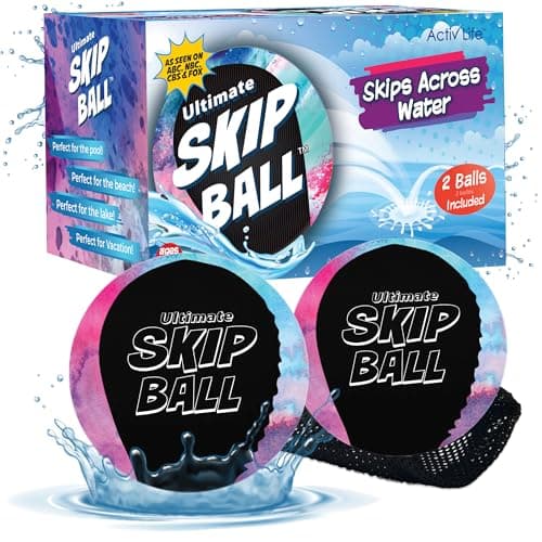Activ Life Summer Gifts for Kids Water Skip Balls Beach Games for Adults and Family Boys Girls Ages 7 810 11 12 Year Old Teen Gifts Swimming Pool Swim Toys Fun Sand Mom Dad Birthday Presents