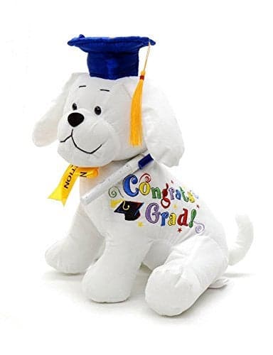 YMCtoys Graduation Autograph Stuffed Dog Words Congrats Grad 105 Inch