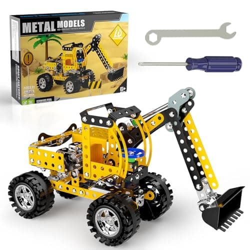 Lucky Doug Stem Building Projects Toys for Kids Boys 8 9 10 11 12 Year Old Metal Building Construction Model kit Building Blocks DIY Toy