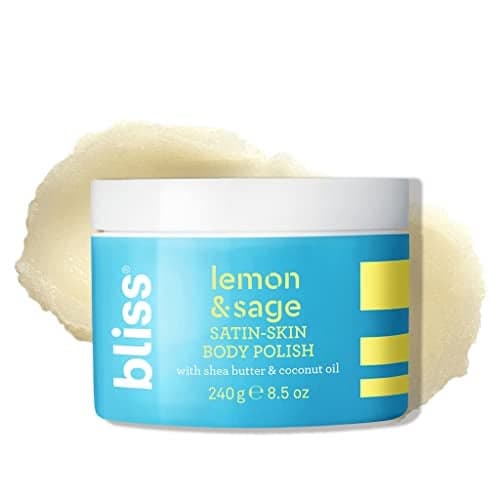Bliss SatinSkin Body Polish Lemon and Sage Body Scrub with Shea Butter and Coconut Oil 85 Oz Smoothing and Balancing Skincare All Skin Types Vegan CrueltyFree