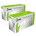 1st Choice 6 mil Green Gloves Disposable Latex Free Raised Diamond Grip Mechanic Glove for Men XLarge 2 Boxes of 100