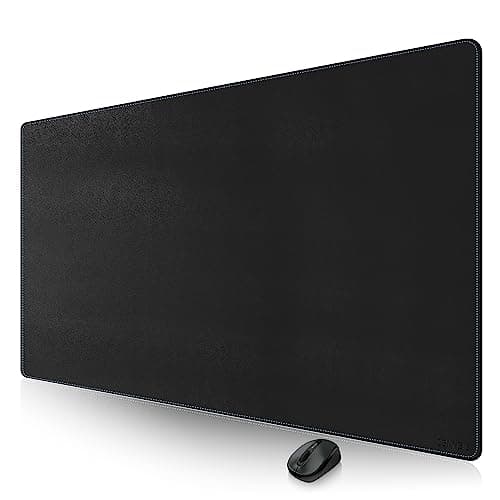 CENNBIE Leather Desk Pad Large 71 x 275 Desk Mat Blotter Protector Extended NonSlip Mouse Pad Waterproof PU Leather Desk mat for Desktop Office and Home Black