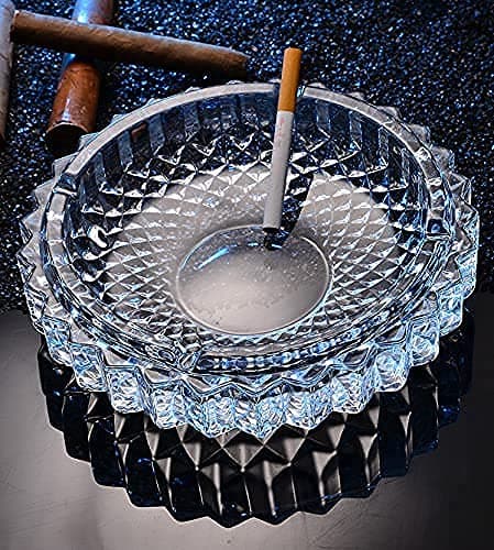 NOBILEA glass Ashtray for Cigarette Smoking Glass Candy Bowl Smoke Collectible Table Decorative flower