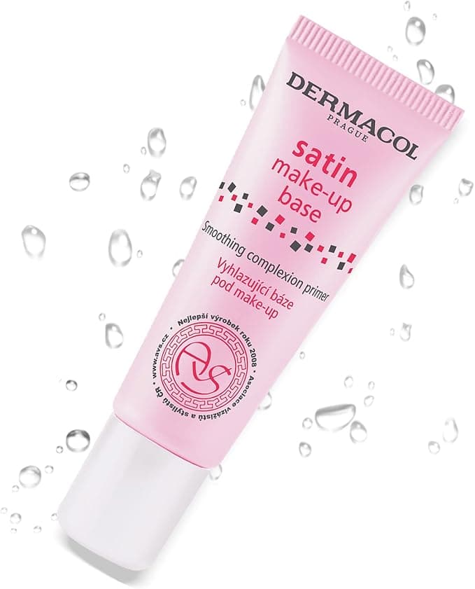 Dermacol Satin Makeup Base Matte Face Primer for Wrinkles and Pores Transparent Makeup Primer for Oily Skin Dry and Combination Skin Easy to Blend Pore Filling Primer 30 ml