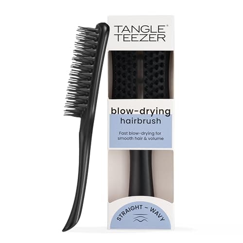 Tangle Teezer The Ultimate Vented Hairbrush for Wet Hair, Easy Blow-Dry for Volume and Lift, Jet Black