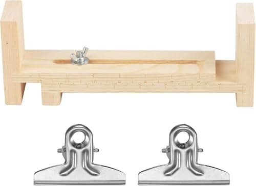 RUGLAMZHIP Wood Bracelet Jig Wood MakerBracelet Tool Kit Paracord Jig DIY Hand Knitting Free Size LengthU Shape Clear Scale Kit with 2 Clamp