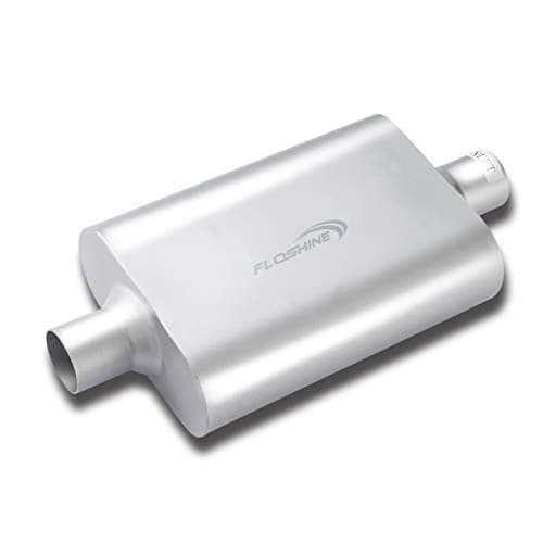 Floshine Universal Mufflers Dual Chamber 2.25" inlet (ID) 2.25" outlet (ID) overall 17" Performance Automotive Muffler Exhaust FH42440