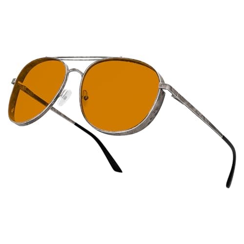 GUNNAR Gaming Glasses Fallout Brotherhood of Steel Gunmetal Amber Max Lens Blue Light Blocking Relieve Dry Eye