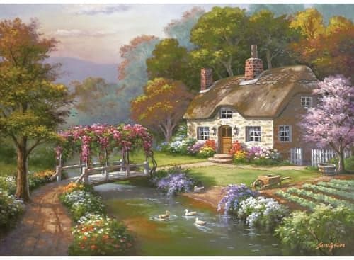 Anatolian Puzzle Rose Cottage 3000 Piece Jigsaw Puzzle 4917