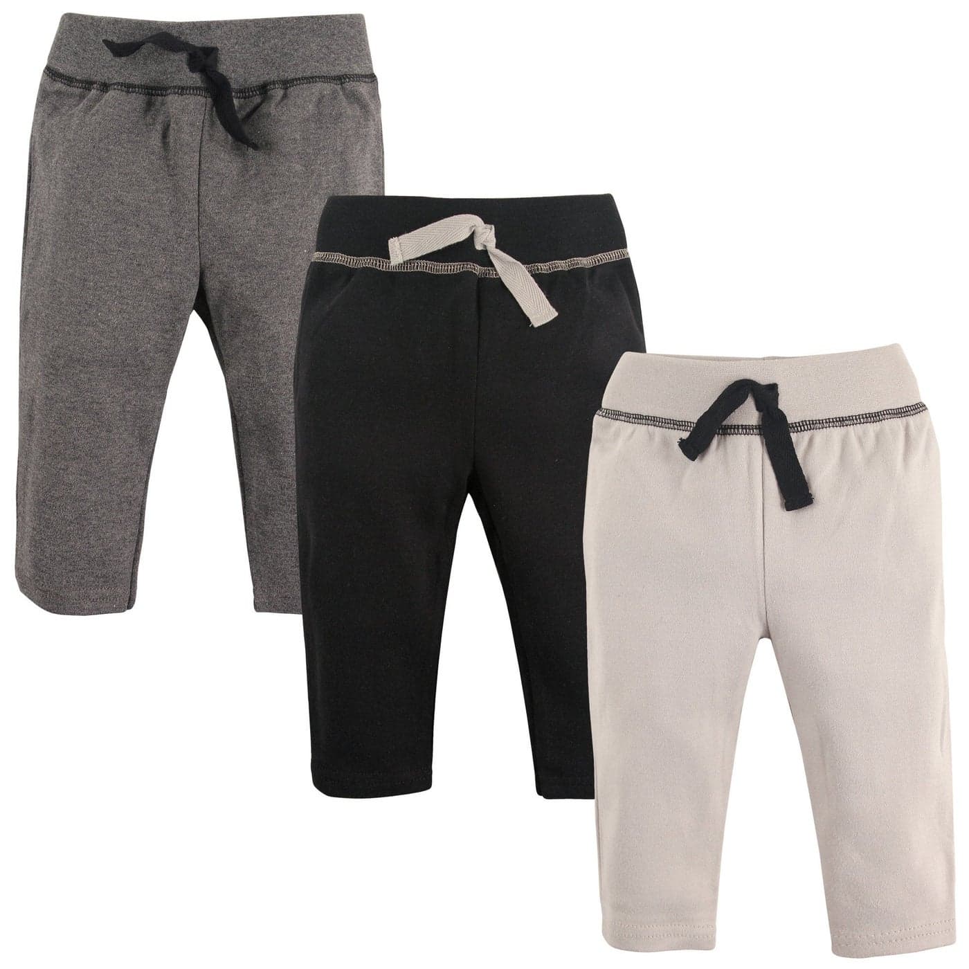 Hudson Baby Unisex Baby Cotton Pants and Leggings Black Gray 1218 Months