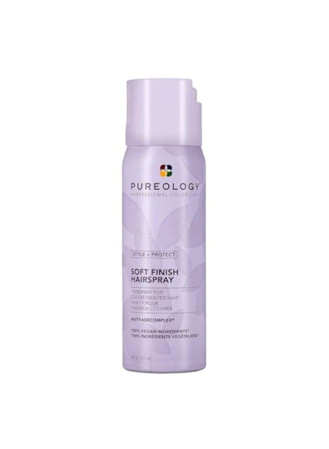 Pureology Style Protect Soft Finish Hairspray For ColorTreated Hair Flexible Hold NonDrying Hairspray Silicone Free Vegan Updated Packaging 21 Oz