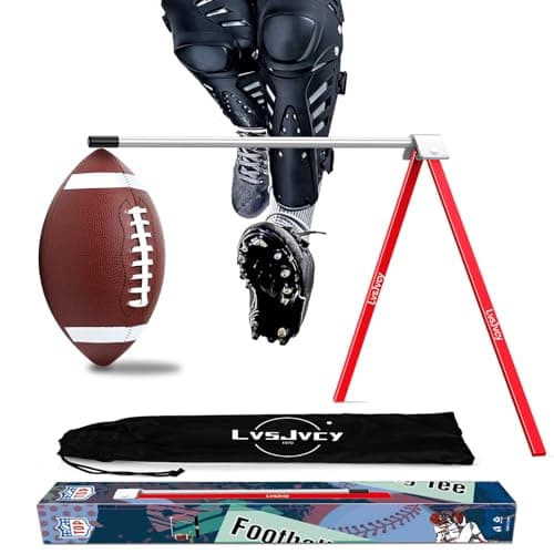 LvsJvcy Football Kicking Tee Stand Premium Field Goal Kickoff Holder Equipment Professional Kick Goal Posts Gear Compatible with All Football Size Football Trainer Practice Accessories Gifts