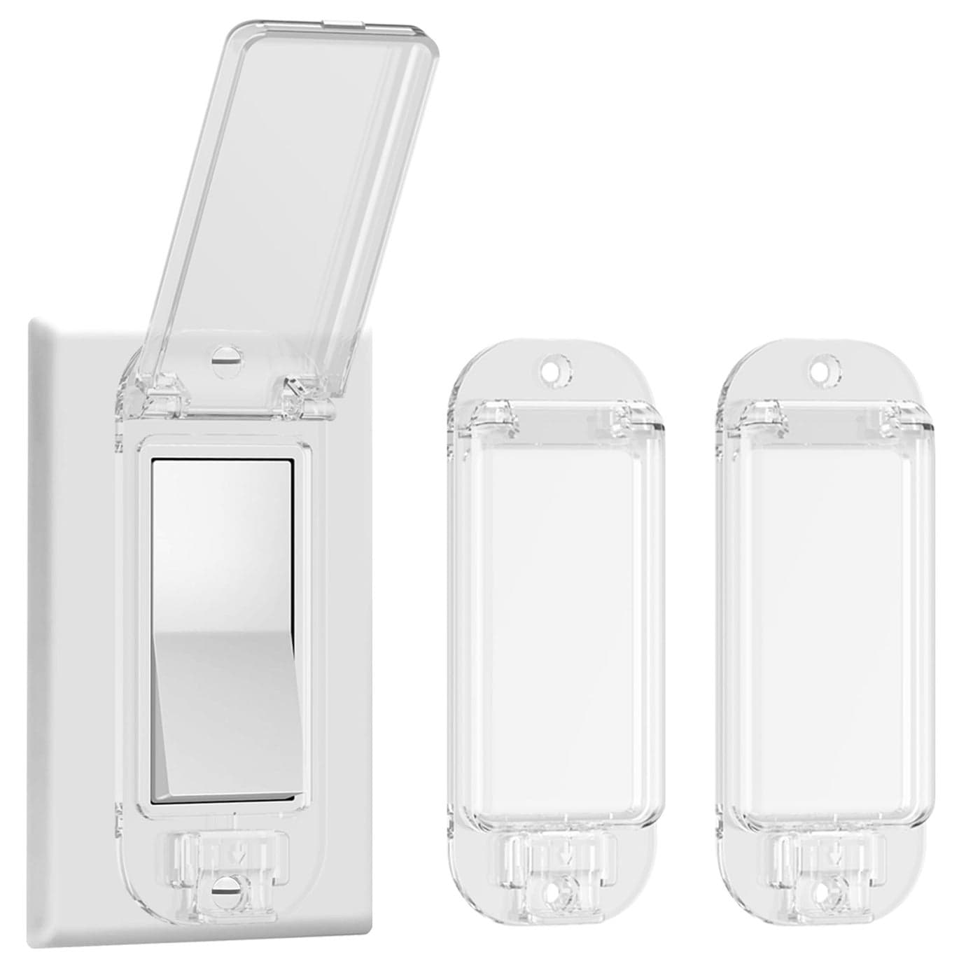 2 Light Switch Guard Cover Baby Proof Wall Switch Cover Guard for Rocker Light Switch Protects Your Lights or Circuits from Being Accidentally Turned On or Off