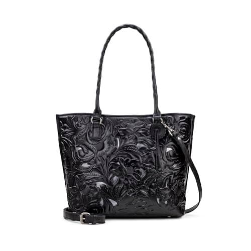 Patricia Nash Adeline Tote - Leather Handbags for Women, Elegant Women's Crossbody Purse and Women's Crossbody Handbags, Black