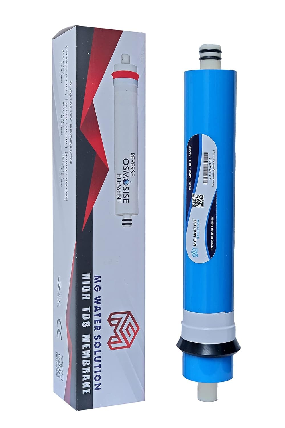 MG WATER SOLUTION Membrane for All Type of RO Water Purifier 1500 TDS 80 GPD
