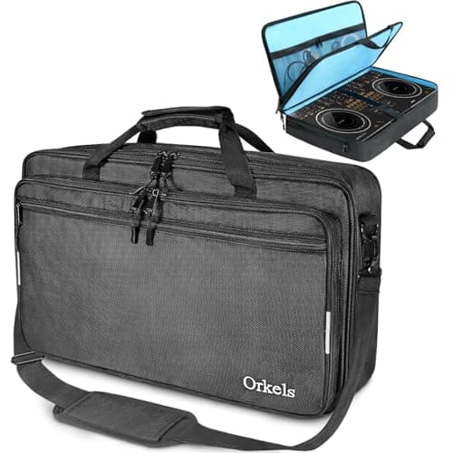 ORKELS DJ Controller Bag Case Compatible with DDJ-REV1/DDJ-SR2/DDJ-SR/OMNIS-DUO/Mixtrack Platinum FX DJ Controller, M-23.6''Wx15.4''Dx4.7''H