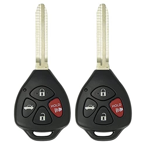 Keyless2Go Replacement for 2 New Keyless Entry Remote Car Key for Select Toyota Avalon Corolla Vehicles That Use GQ4-29T with 4D67 Chip