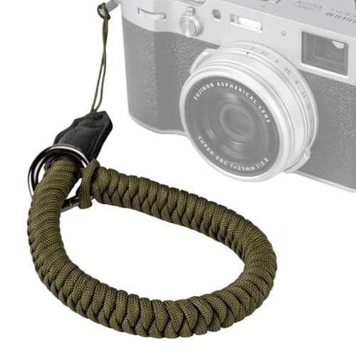 SMALLRIG Camera Wrist Strap, Universal Braided Camera Hand Strap, Adjustable Safety Strap Compatible for DSLR or Mirrorless Camera, Green- 5054