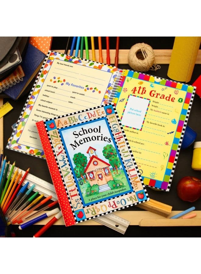 Deluxe School Memories Keepsake Photo Album Scrapbook From Preschool Through 12Th Grade