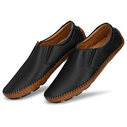 Prolific Men Tan Casual Loafers (6, Black)