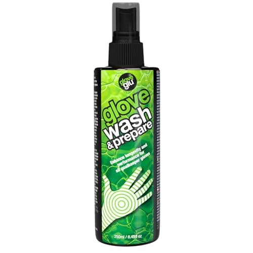 gloveglu 250ml Premium Wash Prepare Deep Cleaning Goalkeeper Glove Spray for All Sports Gloves