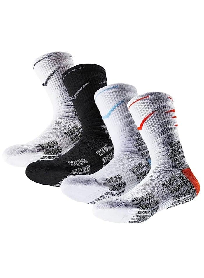 Basketball Socks Breathable Cushioned Athletic Crew Socks Thick Compression Sports Socks for Men u0026 Women