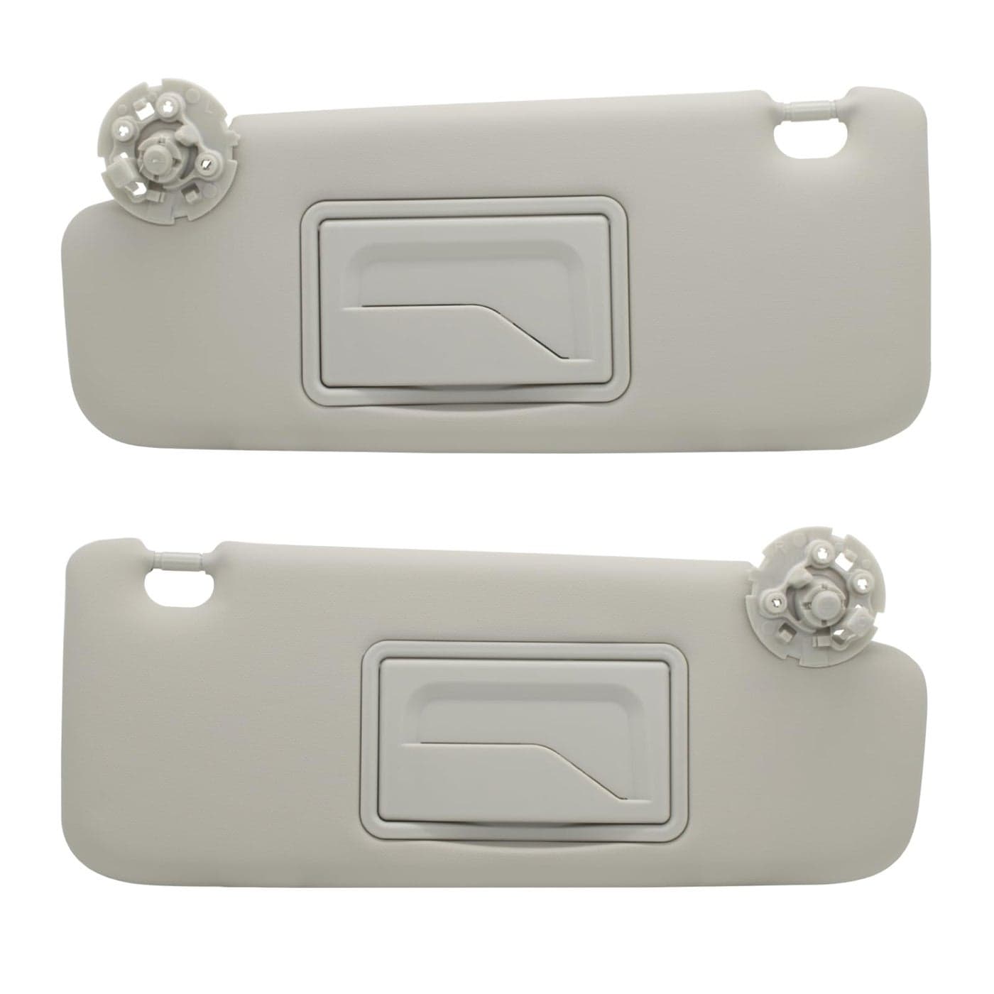 NHILES Left Driver Right Passenger Sun Visor Compatible with Chevy Cruze 20112019 Sun Visor Replacement Number 95034256 95034253 84126667 84126658 Color Grey