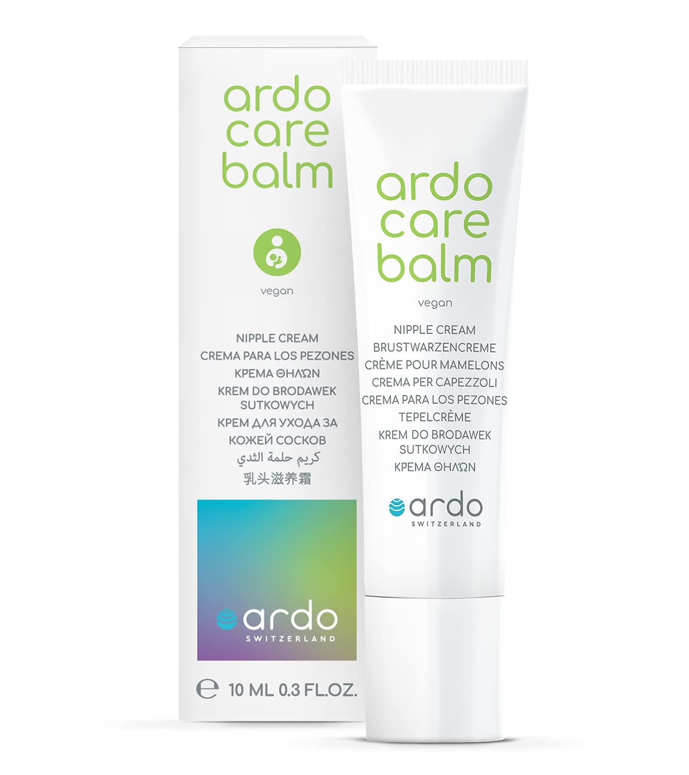 Ardo Care Vegan Nipple Balm 10ml03 floz for Breastfeeding Moms LanolinFree Provides Quick Soothing Relief for Sore Irritated Nipples No Animal Testing Made in Europe