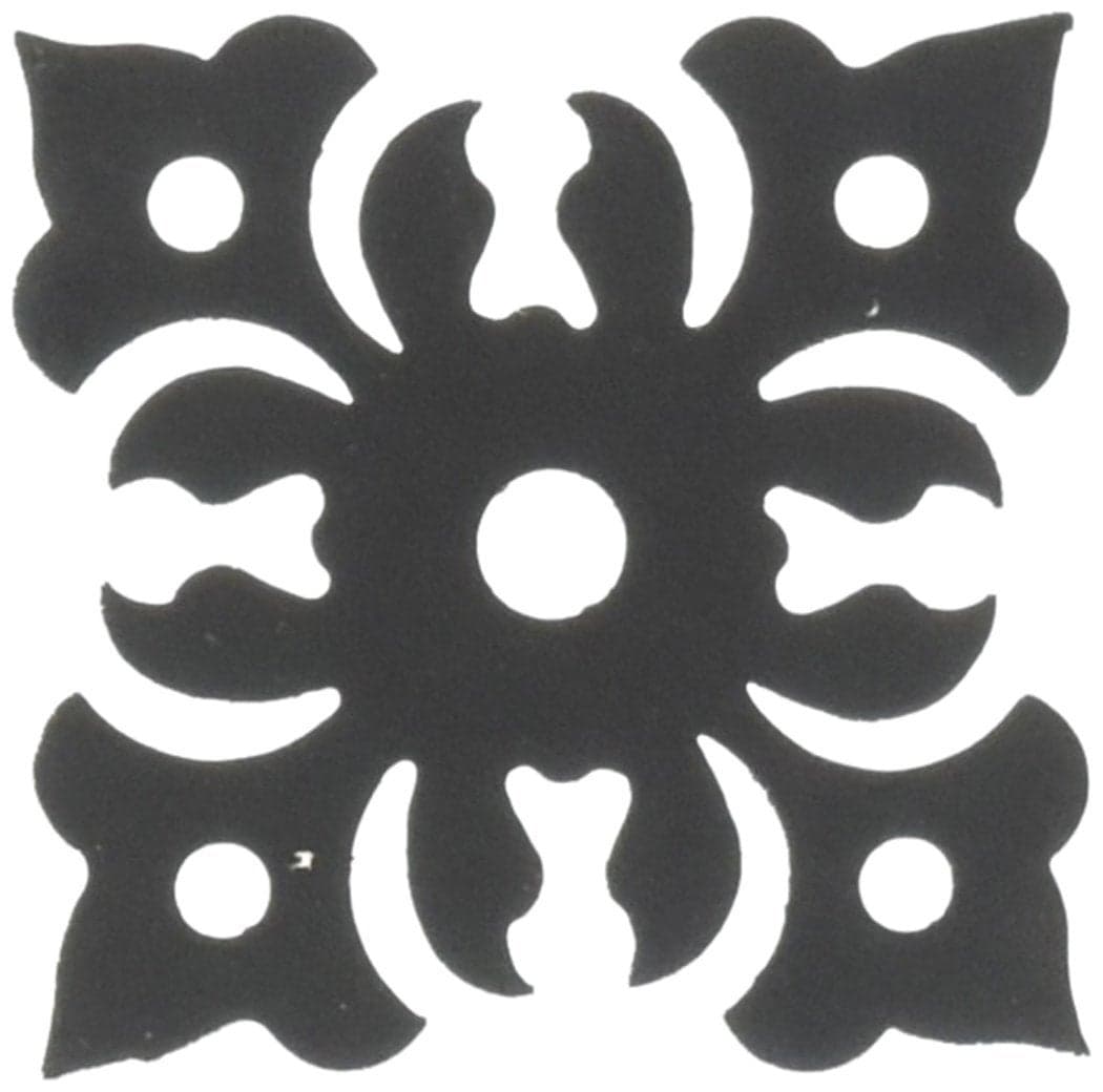 2 Inch Floral Cabinet Door Silhouette
