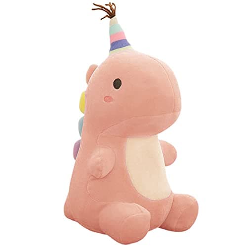 VHYHCY Stuffed Animal Plush Toys Cute Dinosaur Toy Soft Dino Plushies for Kids Plush Doll Gifts for Boys Girls Pink 138 Inch