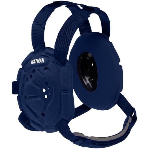 Matman Medalist Adult Wrestling Headgear – Easy-Adjust, Snug Fit Protective Headgear for Wrestling, BJJ & MMA (Navy)
