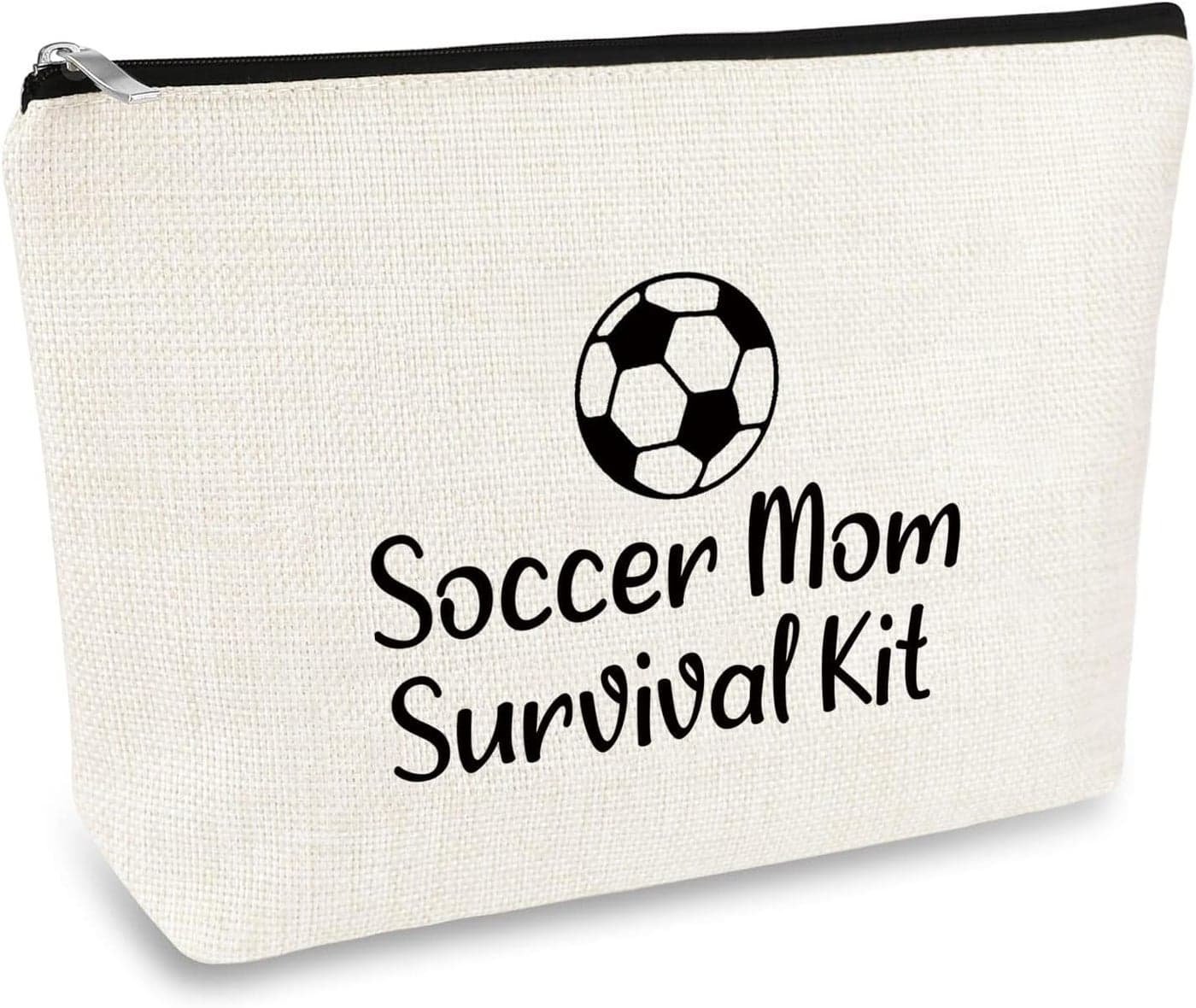 Soccer Mom Gift Idea Makeup Bag Soccer Coach Appreciation Gifts Cosmetic Bag Soccer Player Gift Soccer Lover Gift Soccer Team Gifts for Soccer Coach Football Mom Birthday Christmas Gift for Soccer Mom