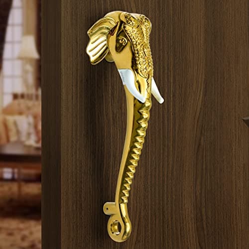 Plantex Heavy Duty Elephant Shape Handle for Main Door/Pull Push 11-Inches Main Door Handle for Home Decor/3 Years Warranty Pack of 1 (Golden Finish)