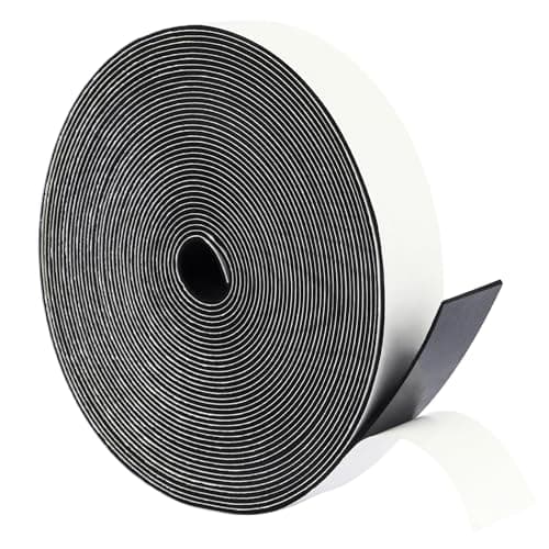 Yotache Thin Weather Stripping Door Seal 1" x1/16, Close Cell Foam Tape with Adhesive for Doors Insulation, Total 33 Feet Long