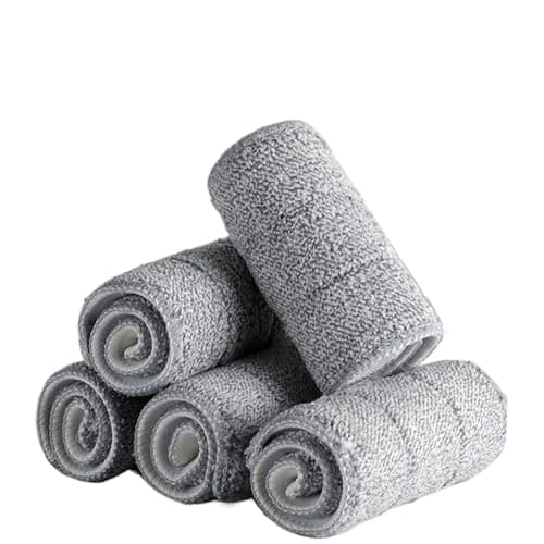 UPKARANWALE Large Mop Cloth for Large Bucket Mop Floor Cleaning, Two Way Lock, Reusable Washable Mop Cloth for Home, Offices, Cafe, Restaurants, Hotels (38 CM X 12 CM , Set of 10)