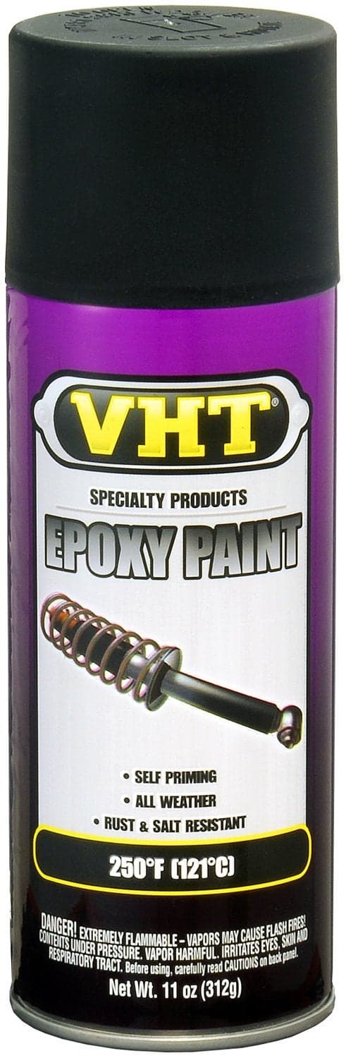 VHT SP652 Satin Black Epoxy All Weather Paint Can - 11 oz.