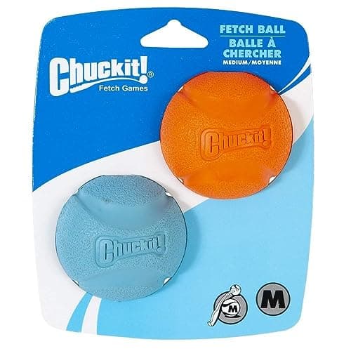 Chuckit Medium Fetch Ball 25 2 Pack Colors Vary