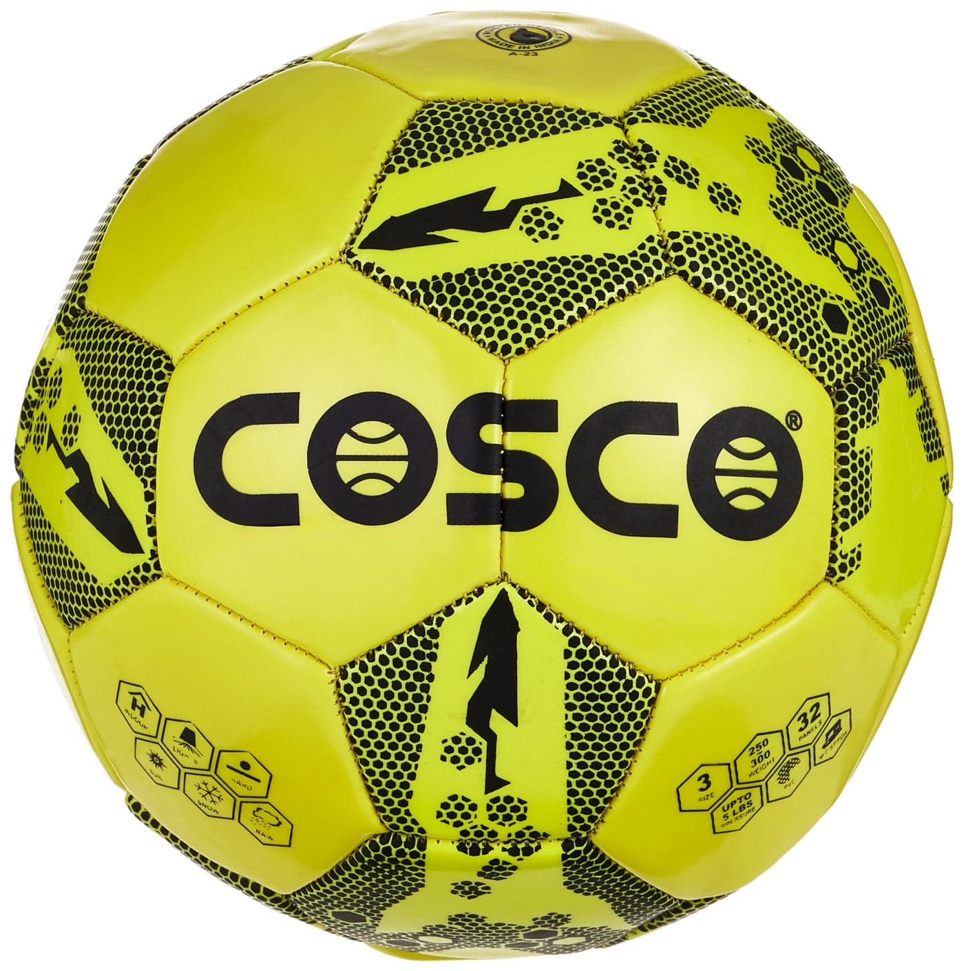 Cosco Rio (Yellow) Football, Size 3 (Multicolour)