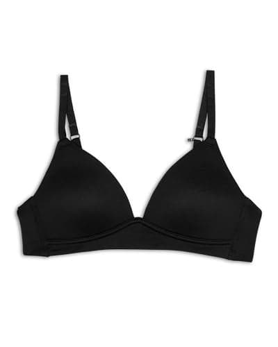Maidenform Girl Big Girls' Slim Wireless Bra, Black, 36A