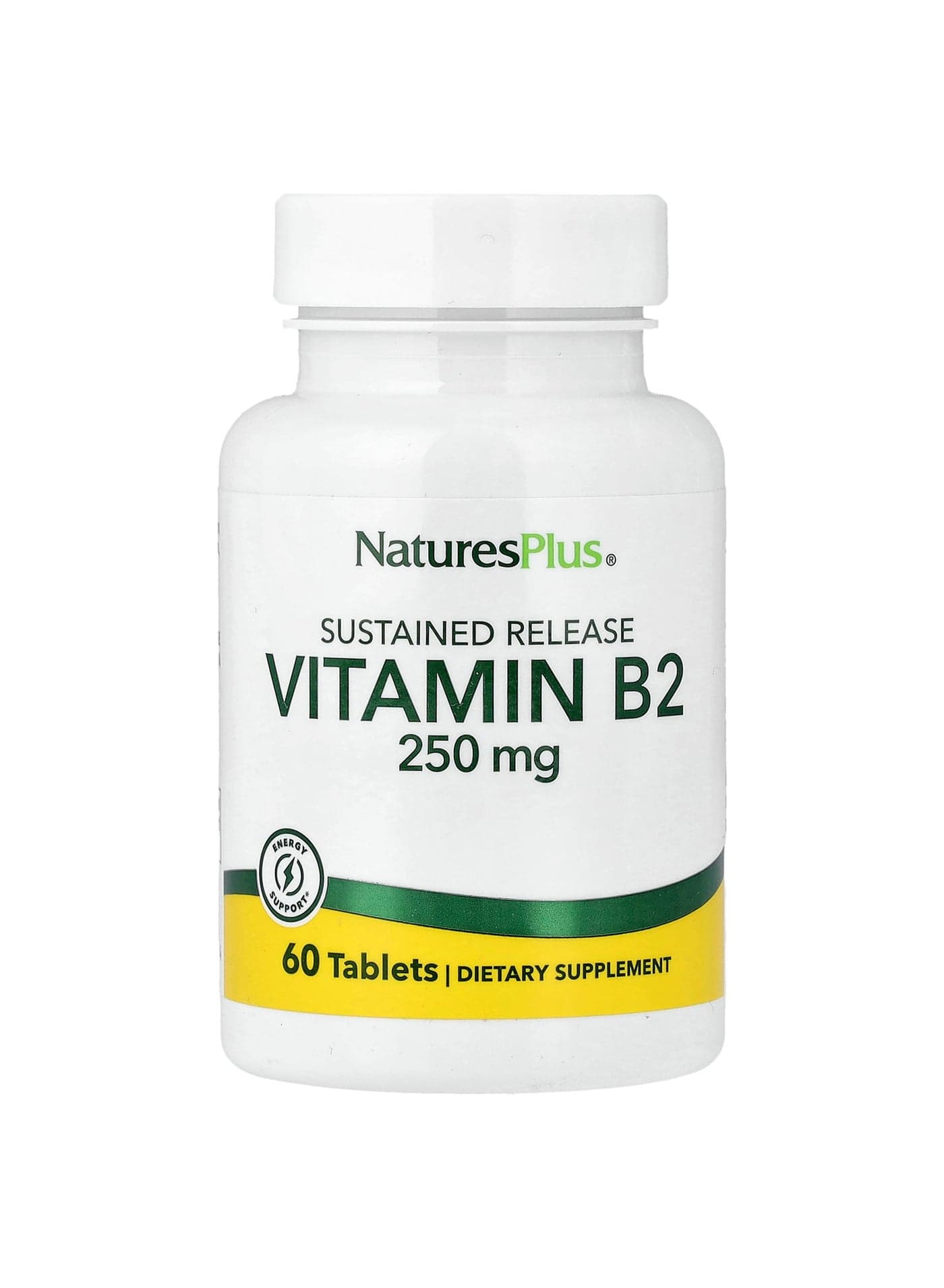 Vitamin B2, Sustained Release, 250 mg, 60 Tablets