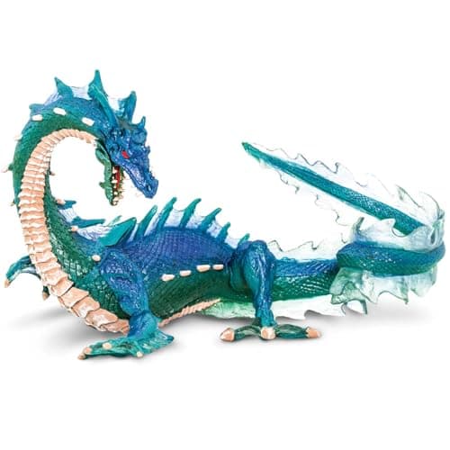 Safari Ltd Sea Dragon Figurine Detailed 7 Plastic Model Figure Intricate Oceanic Dragon Play Toy for Boys Girls Kids Age 3