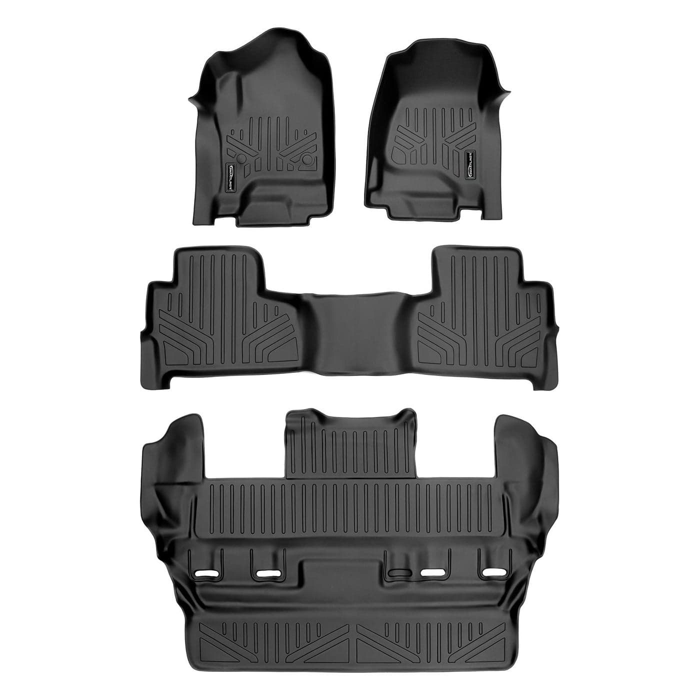 MAXLINER Custom Fit Floor Mats 3 Row Liner Set for 20152020 Chevrolet Tahoe