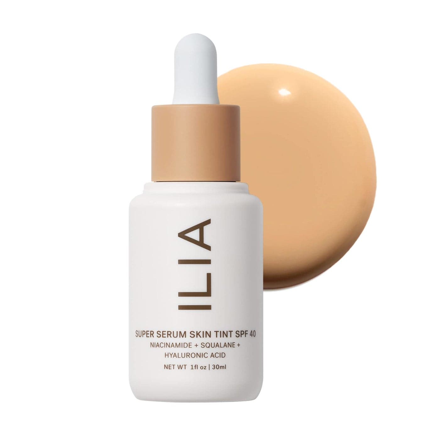 ILIA Super Serum Skin Tint SPF 40 NonComedogenic Vegan LIghtweight to Help Against Blue Light Pollution while Hydrating Smoothing Refining Diaz ST7 1 fl oz 30 ml